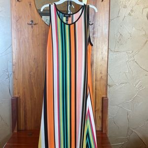 MSK Womens Size L Striped Dress